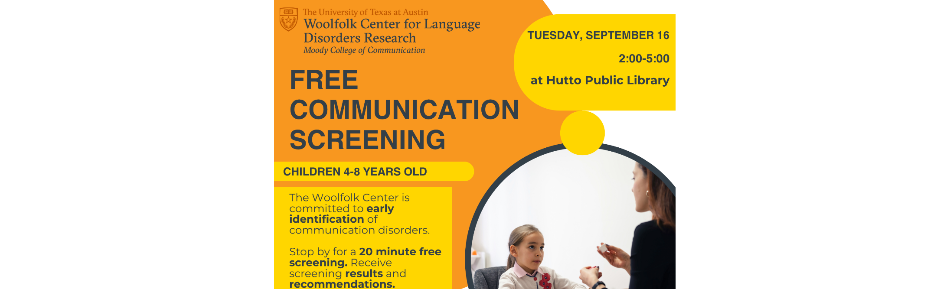 Communication Screenings for Ages 4-8 | Hutto Connect