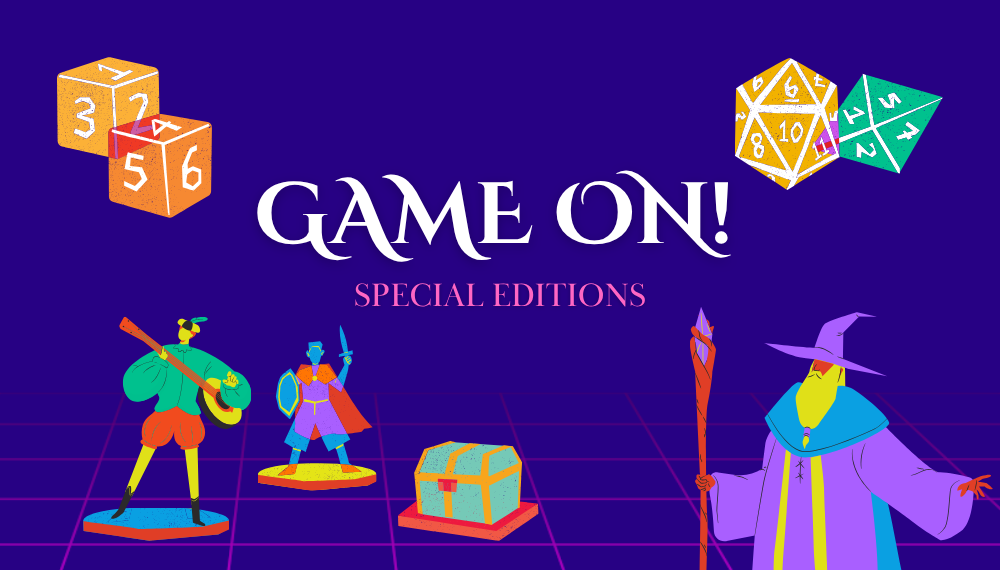 Game On! Special Editions flyer